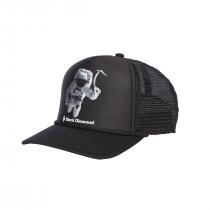 Black Diamond Flat Bill Trucker Hat - Spaceshot Print