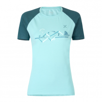 Montura Sporty 2 T-Shirt Woman - Ice Blue/Baltic Blue